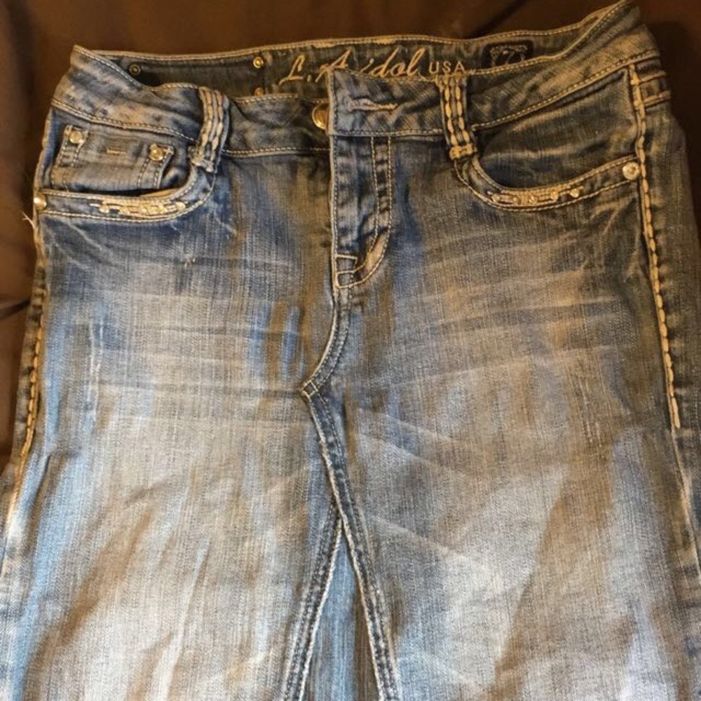 Long L.A.Idol Jean skirt - Picture 6 of 6